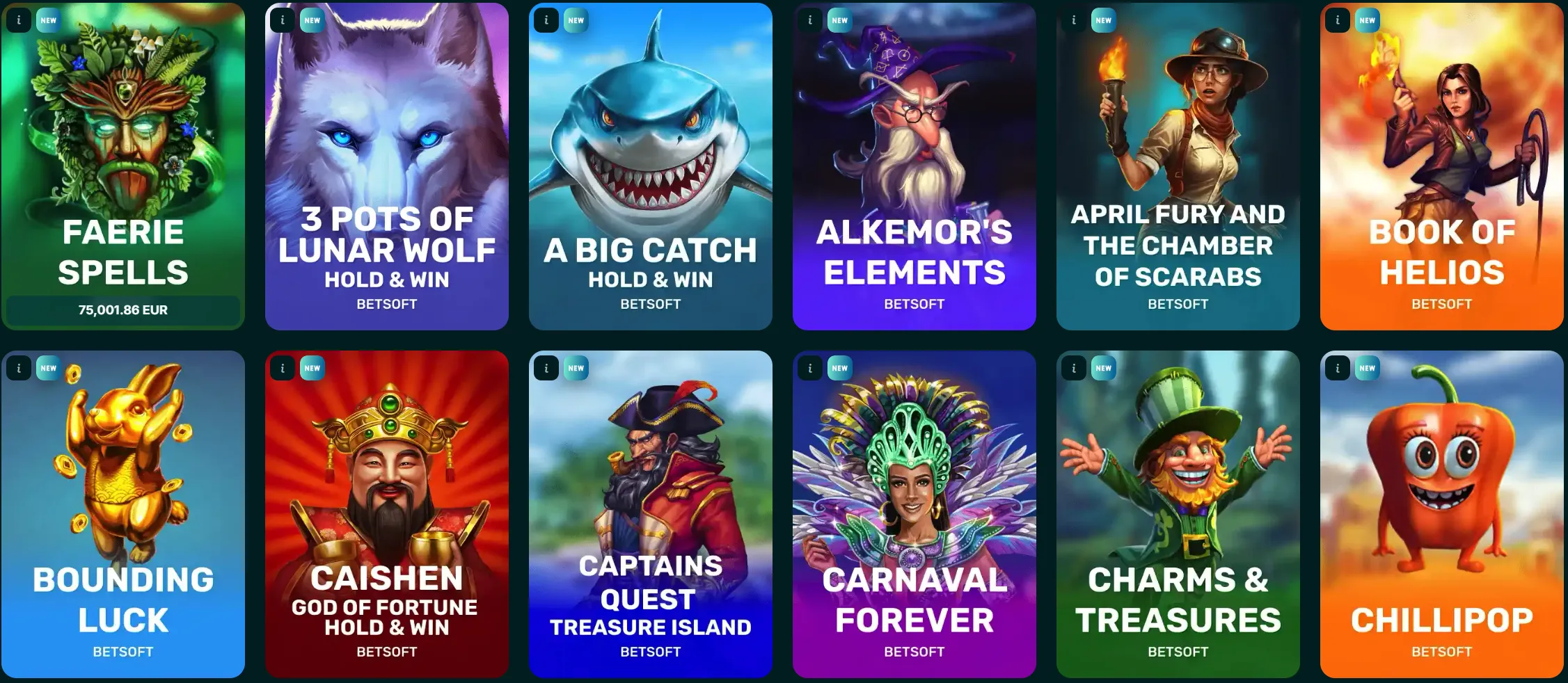 Spinaconda Casino bonus buy games in de lobby